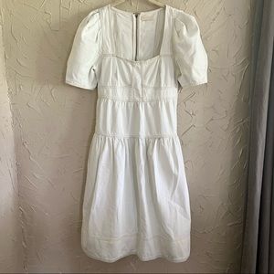 Ulla Johnson Ames Dress Whitewash US 8 Spring Summer 2022